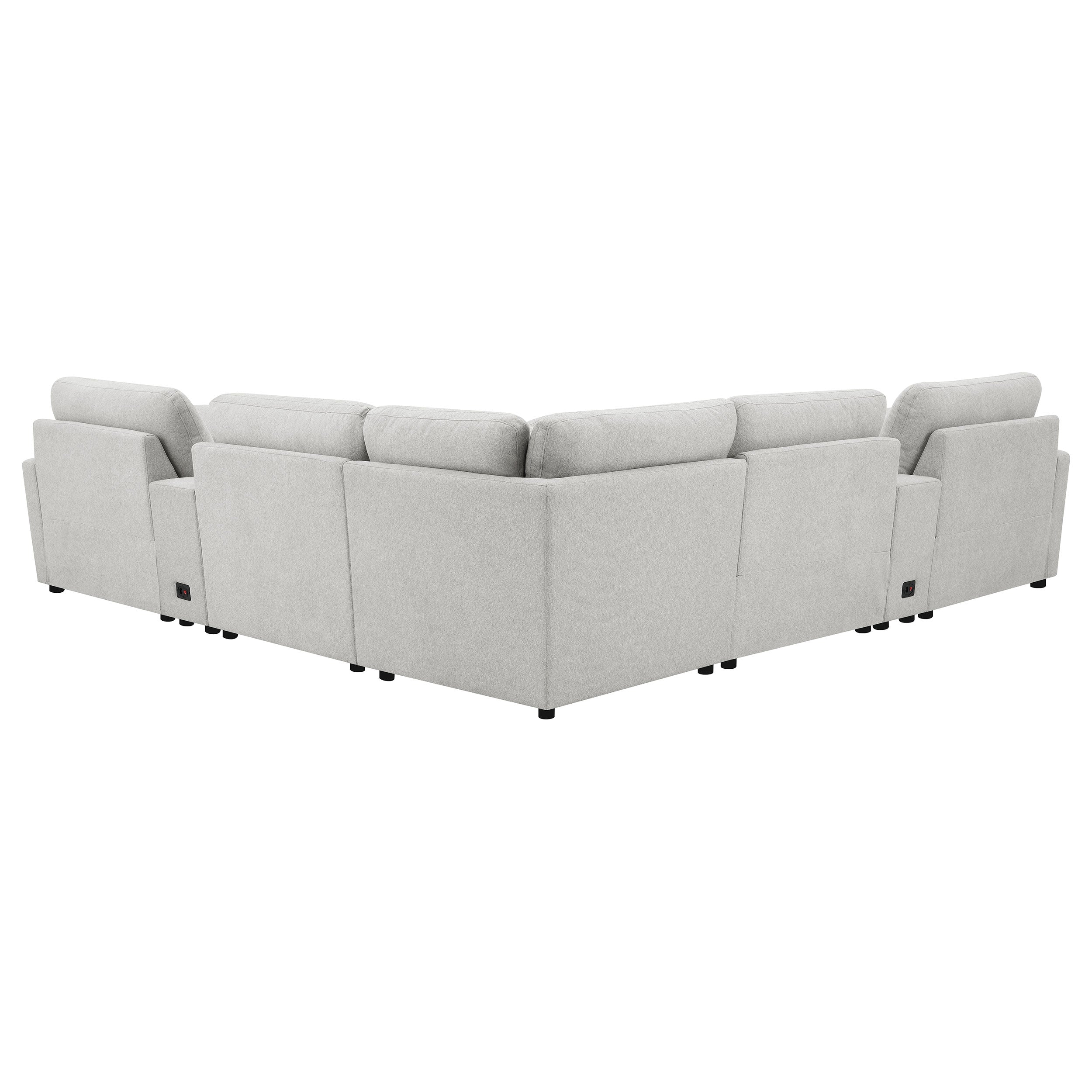 Collins 7-piece Modular Power Reclining Sectional Grey — view 6