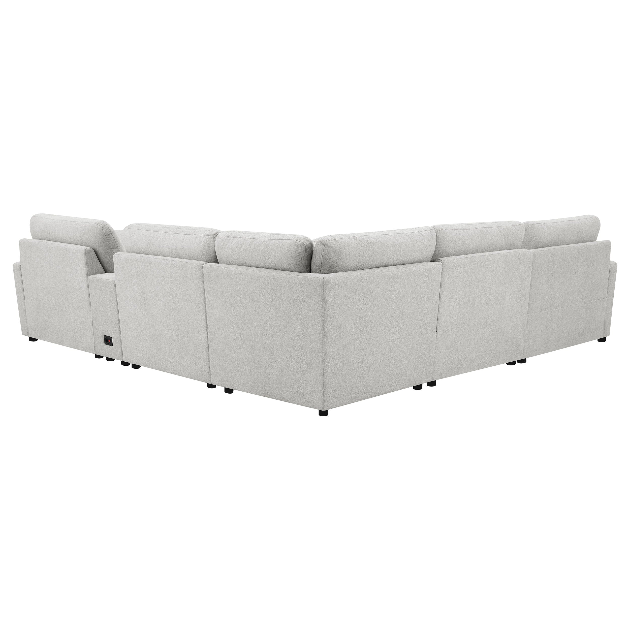 Collins 6-piece Modular Power Reclining Sectional Grey — view 6