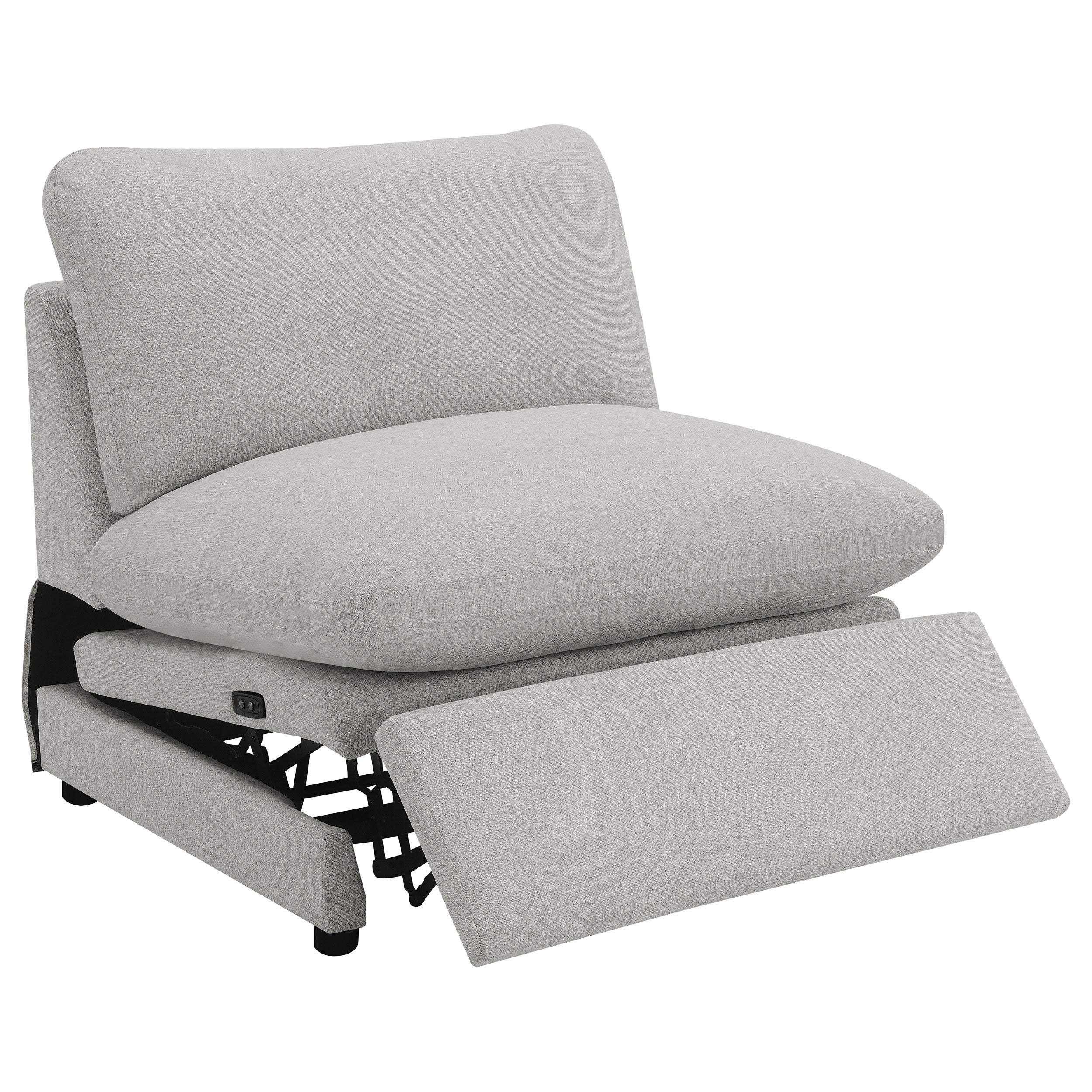 Collins 5-piece Modular Power Reclining Sectional Grey — view 7