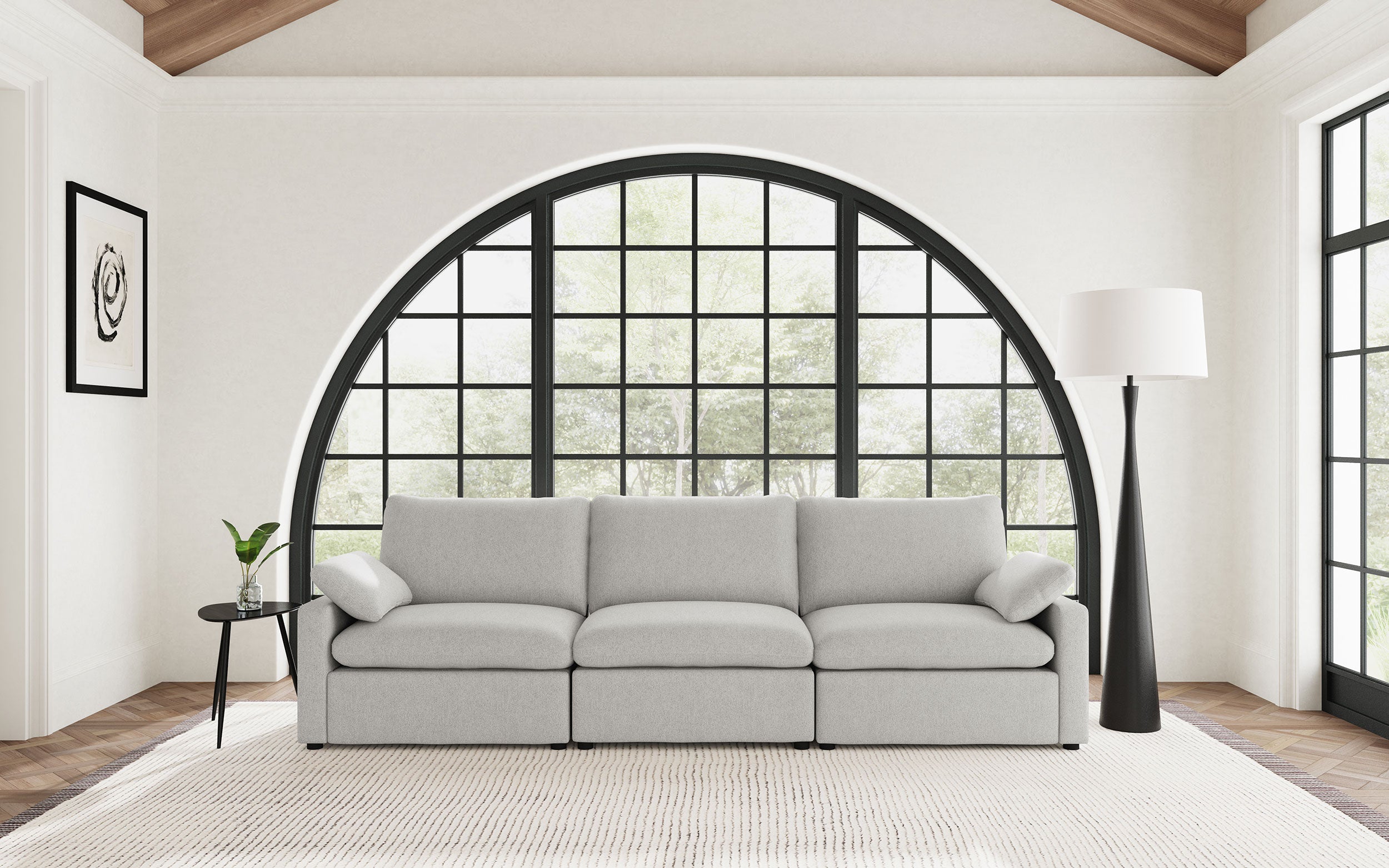 Collins Modular Power Sofa Grey — view 2