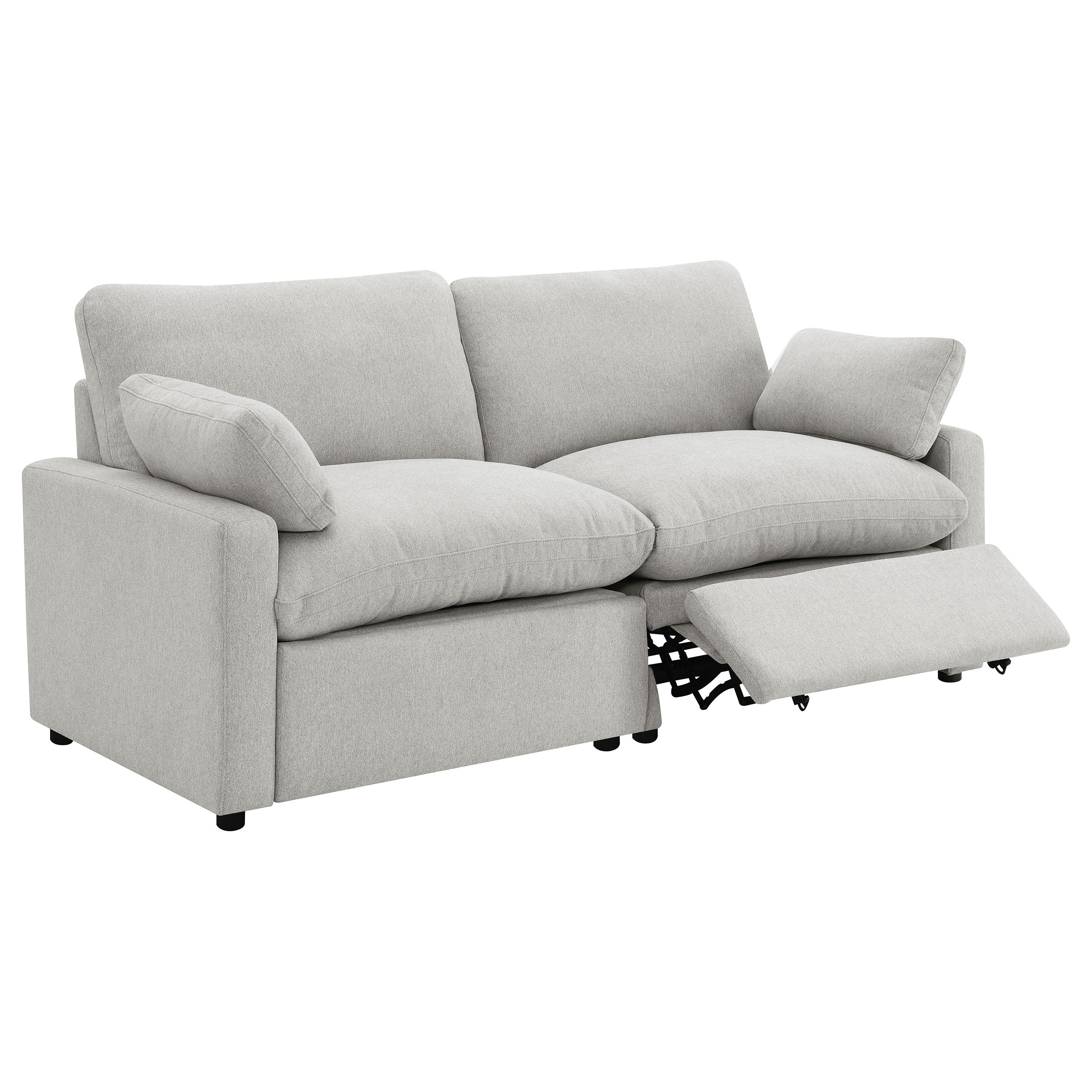 Collins Modular Power Loveseat Grey — view 4