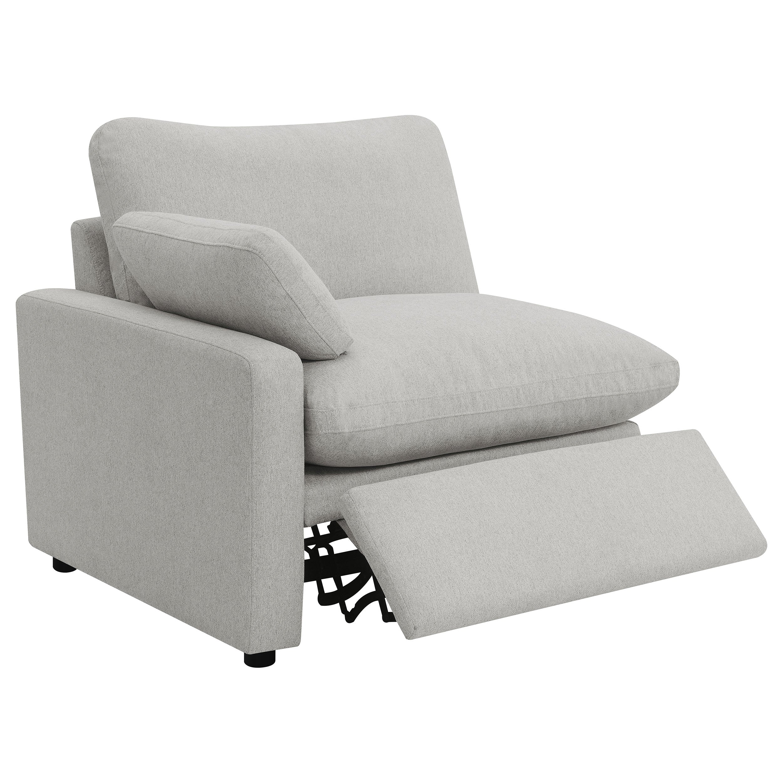 Collins Modular Power Loveseat Grey — view 6