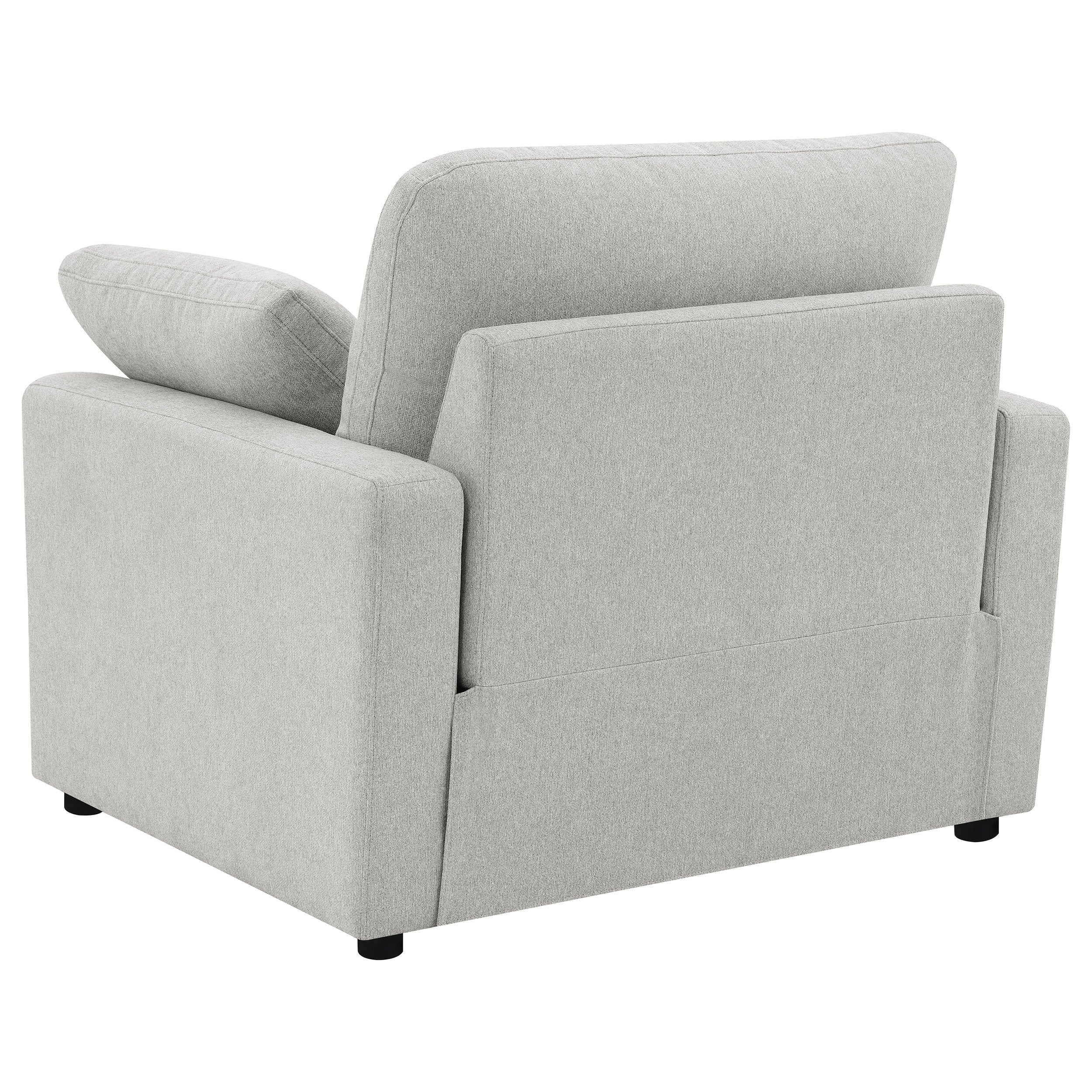 Collins Upholstered Power Recliner Chair Grey — view 8