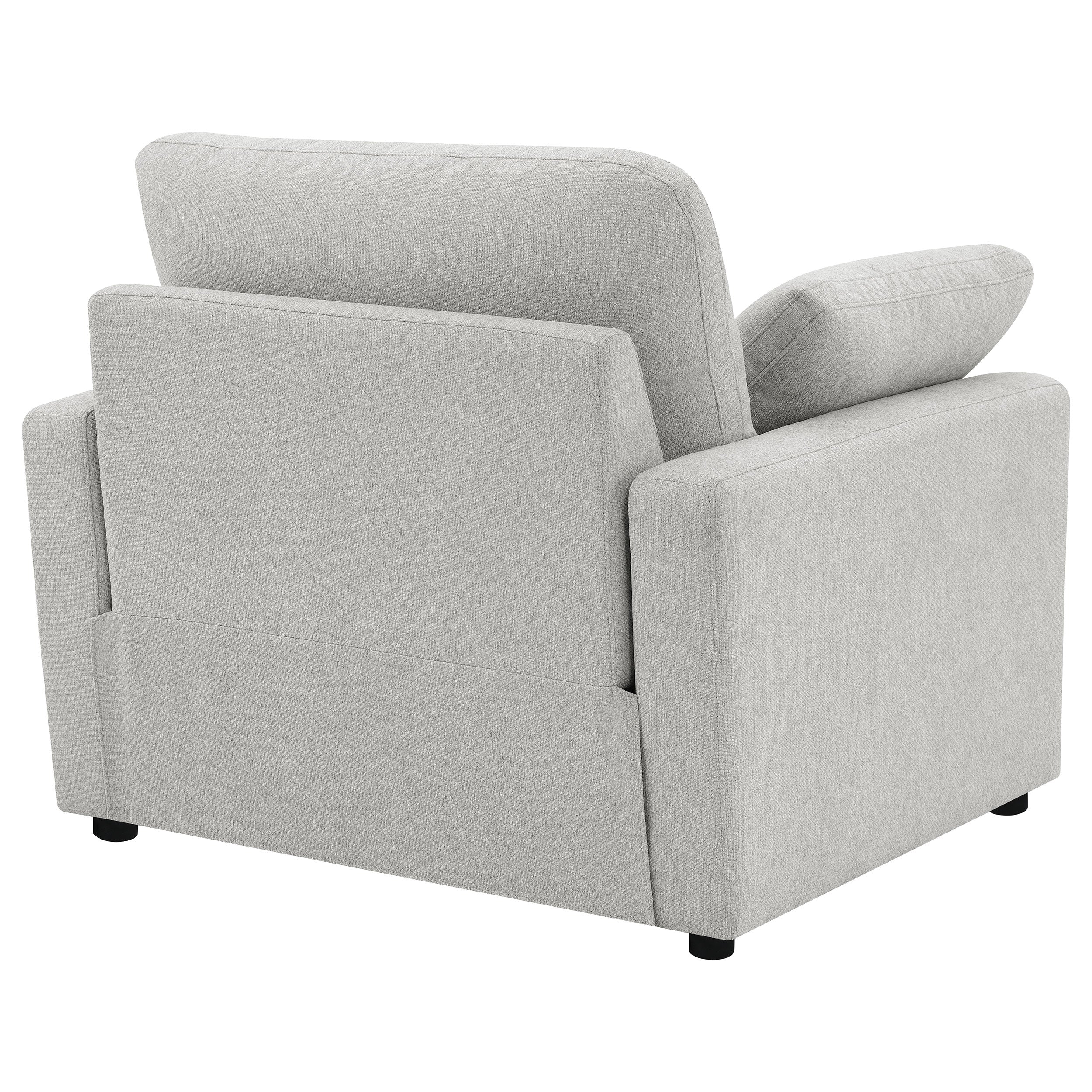 Collins Upholstered Power Recliner Chair Grey — view 9