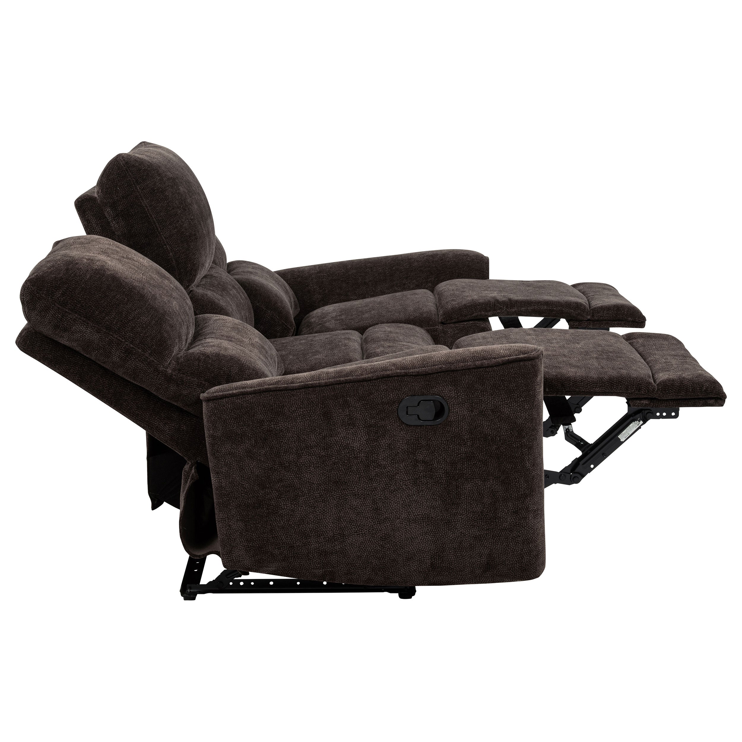 Navarro 2-piece Upholstered Reclining Sofa Set Dark Brown — view 8
