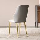 Dining Chairs (Set of 2) - Beige / Gray