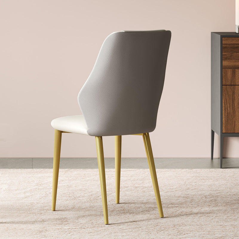 Dining Chairs (Set of 2) - Beige / Gray