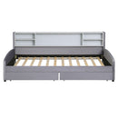 Luxurious Upholstered Platform Bed With Storage Drawers