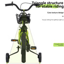 Fkznpj - 18" Sporty Kids Bike With Training Wheels And Stand Adjustable Saddle Suitable For Boys And Girls Aged 5 - 10 Years Tall Height 39 - 49" Available In A Variety Of Colors