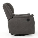 Contemporary Glider Recliner With Swivel Function