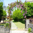 Metal Garden Arch Assemble Freely With 8 Styles Garden Arbor Trellis Climbing Plants Support Rose Arch