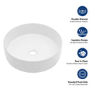 Elegant Ceramic Vessel Bathroom Sink With Stain Resistant Finish