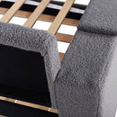 Upholstered Daybed With Storage Armrests, Trundle And Latest Integrated Bluetooth Audio System