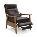 Asher - Modern Push Back Recliner With Wood Arms