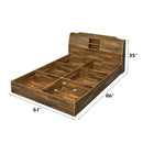 Hestia - Queen Bed - Walnut Finish - Atlantic Fine Furniture Inc