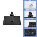 Ultra Thin 8" Square Rain Shower Head 304 Stainless Steel, Wall / Ceiling Mounted