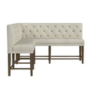 Peyton - Sectional Sofa Counter Set - Pearl Silver
