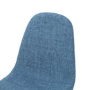 Modern Minimalist Fabric Dining Chair With Iron Legs