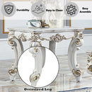 Vendom II - End Table - Antique Pearl Finish - Atlantic Fine Furniture Inc