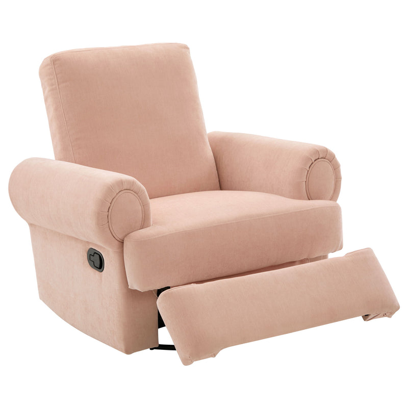 Manual Swivel Recliner Rocker Chair With Adjustable Backrest
