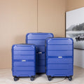 Hardshell Suitcase Spinner Wheels Lightweight Durable Suitcase With Tsa Lock, 3 Piece Set