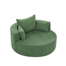 360° Swivel Accent Barrel Chair With 3 Removable Pillows For Living Room