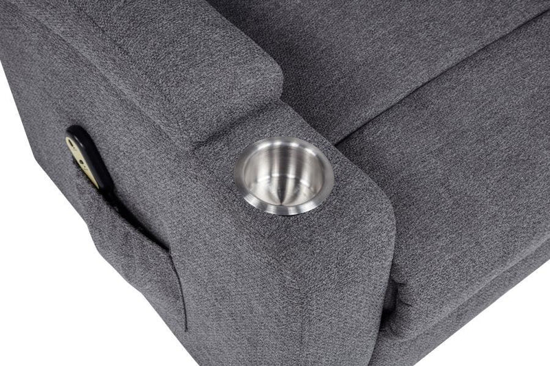 Louie - Chenille Upholstered Power Lift Massage Chair