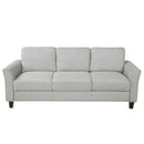 Living Room Furniture chair  and 3-seat Sofa (Light Gray)