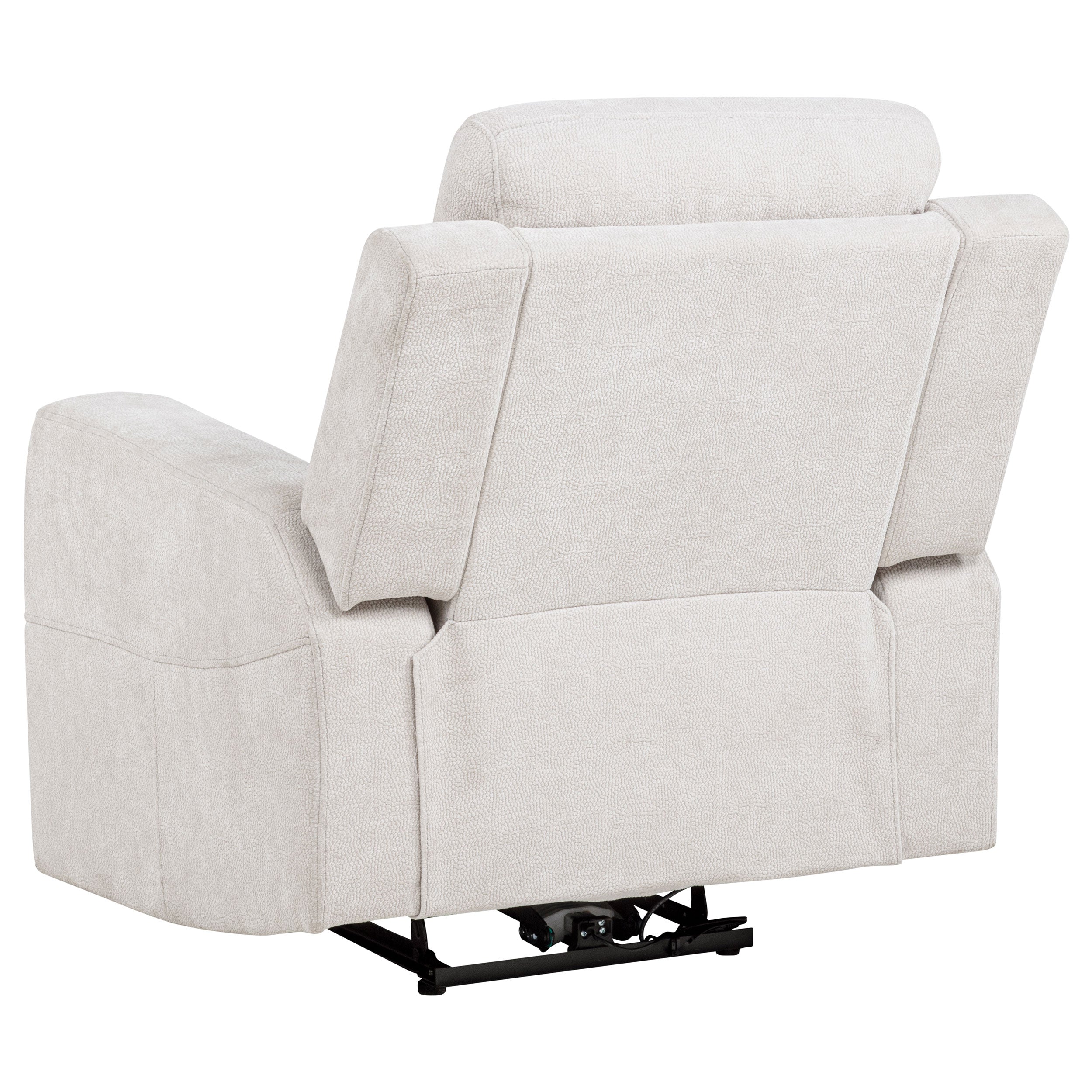 Kennett 3-piece Chenille Power Reclining Sofa Set Ivory — view 13