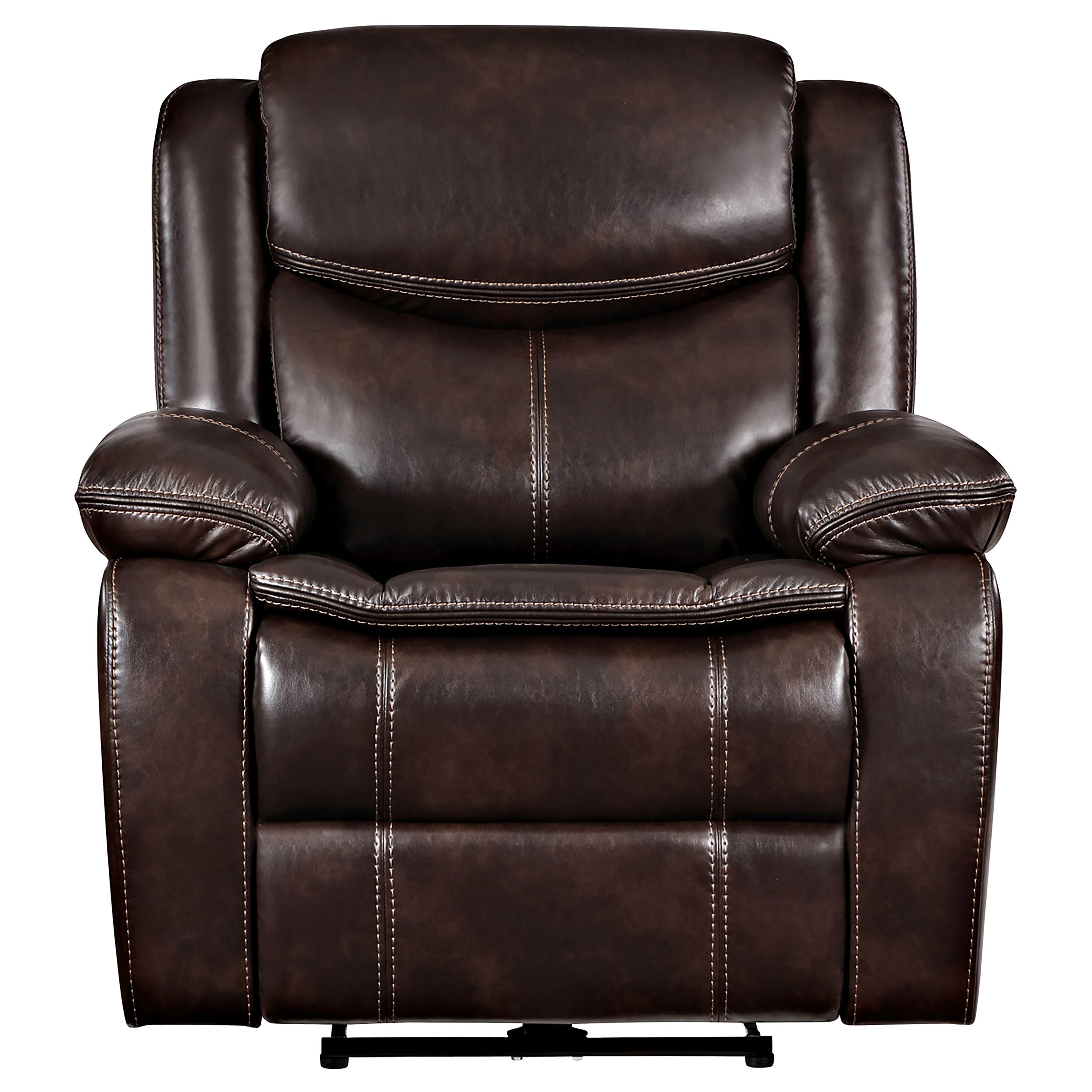 Sycamore Upholstered Power Recliner Chair Dark Brown — view 5