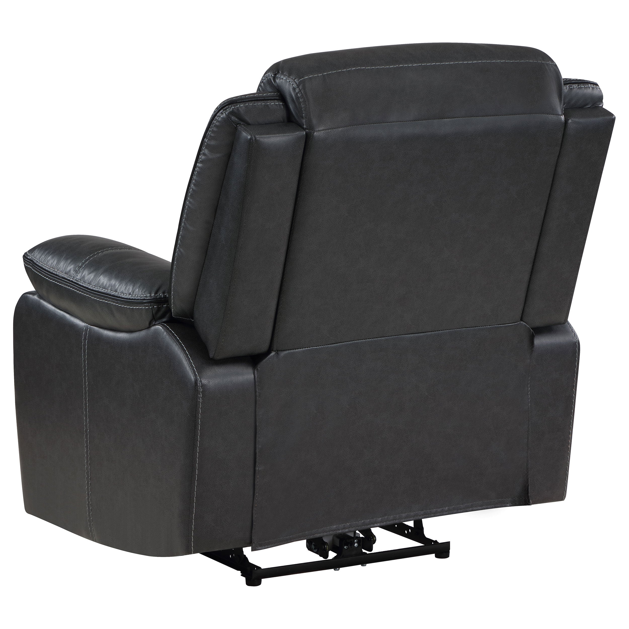 Sycamore Upholstered Power Recliner Chair Dark Grey — view 6