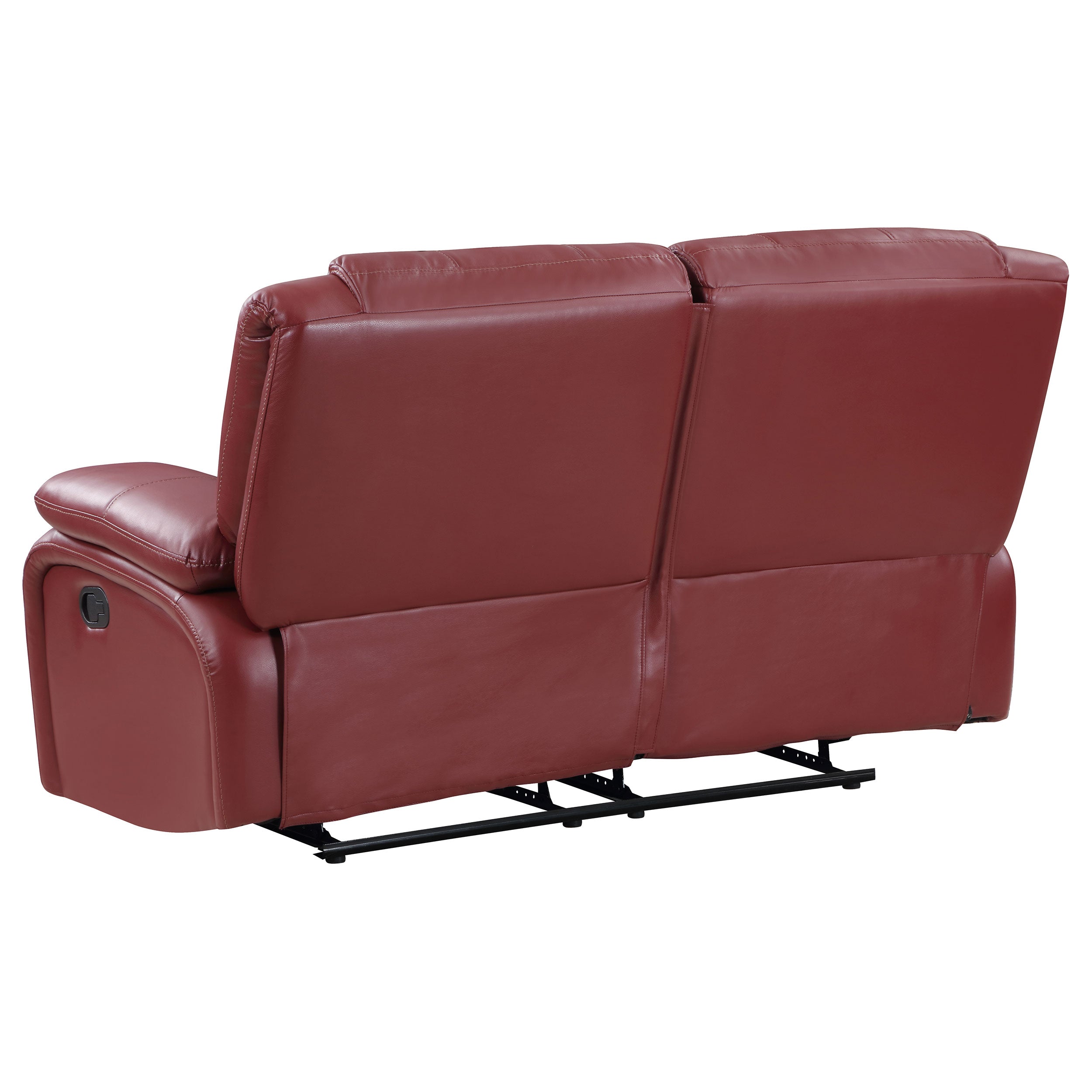 Camila 3-piece Upholstered Reclining Sofa Set Red — view 10