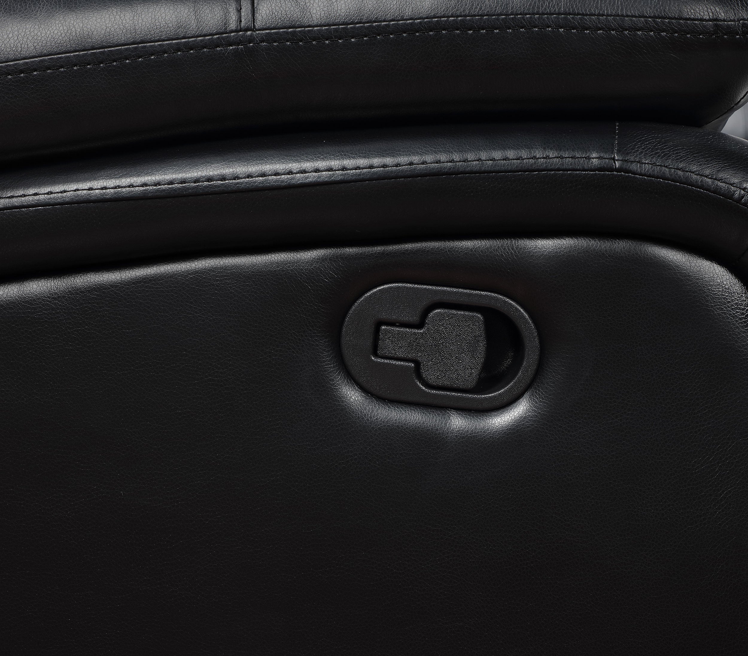 Camila Upholstered Motion Reclining Sofa Black — view 8