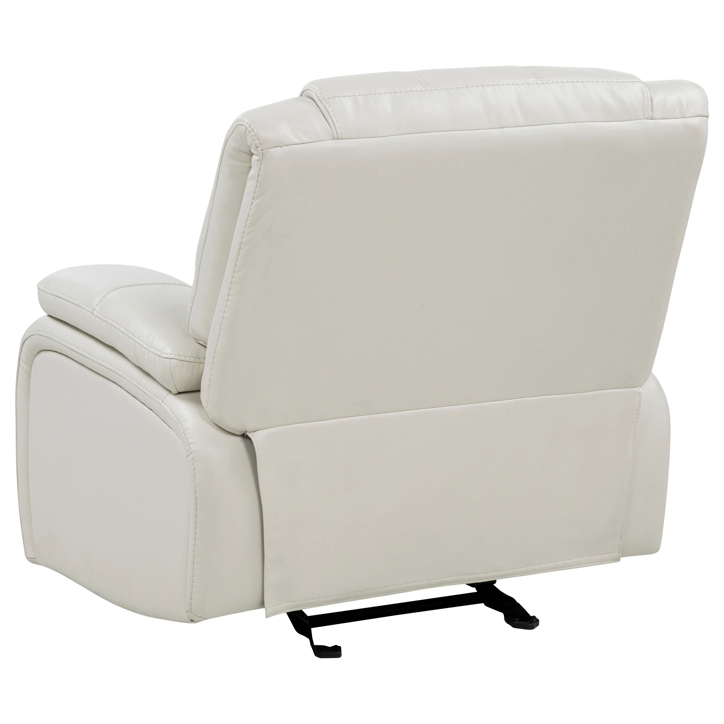 Camila 3-piece Upholstered Reclining Sofa Set White — view 12