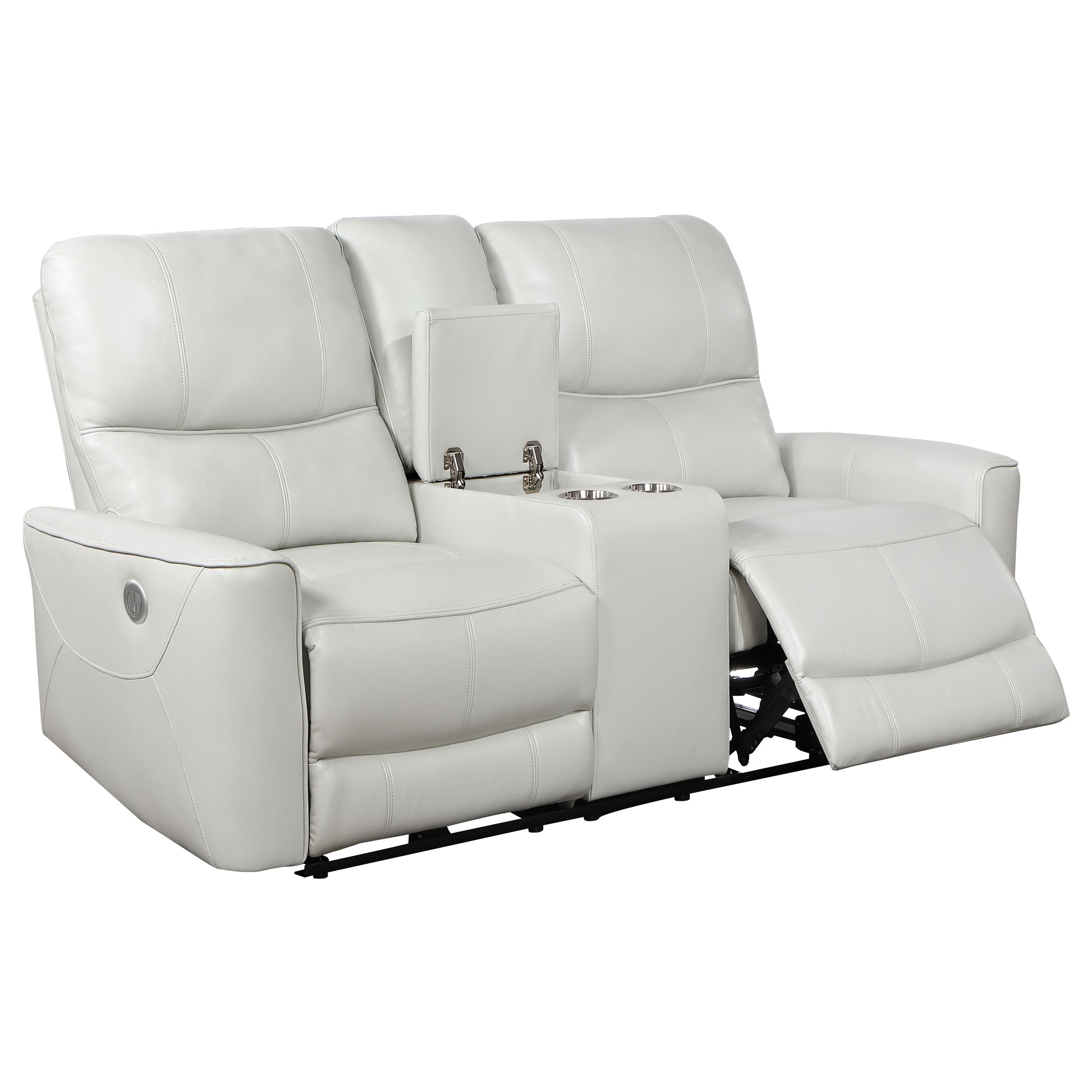 Greenfield 2-piece Power Reclining Sofa Set Dove Grey — view 9