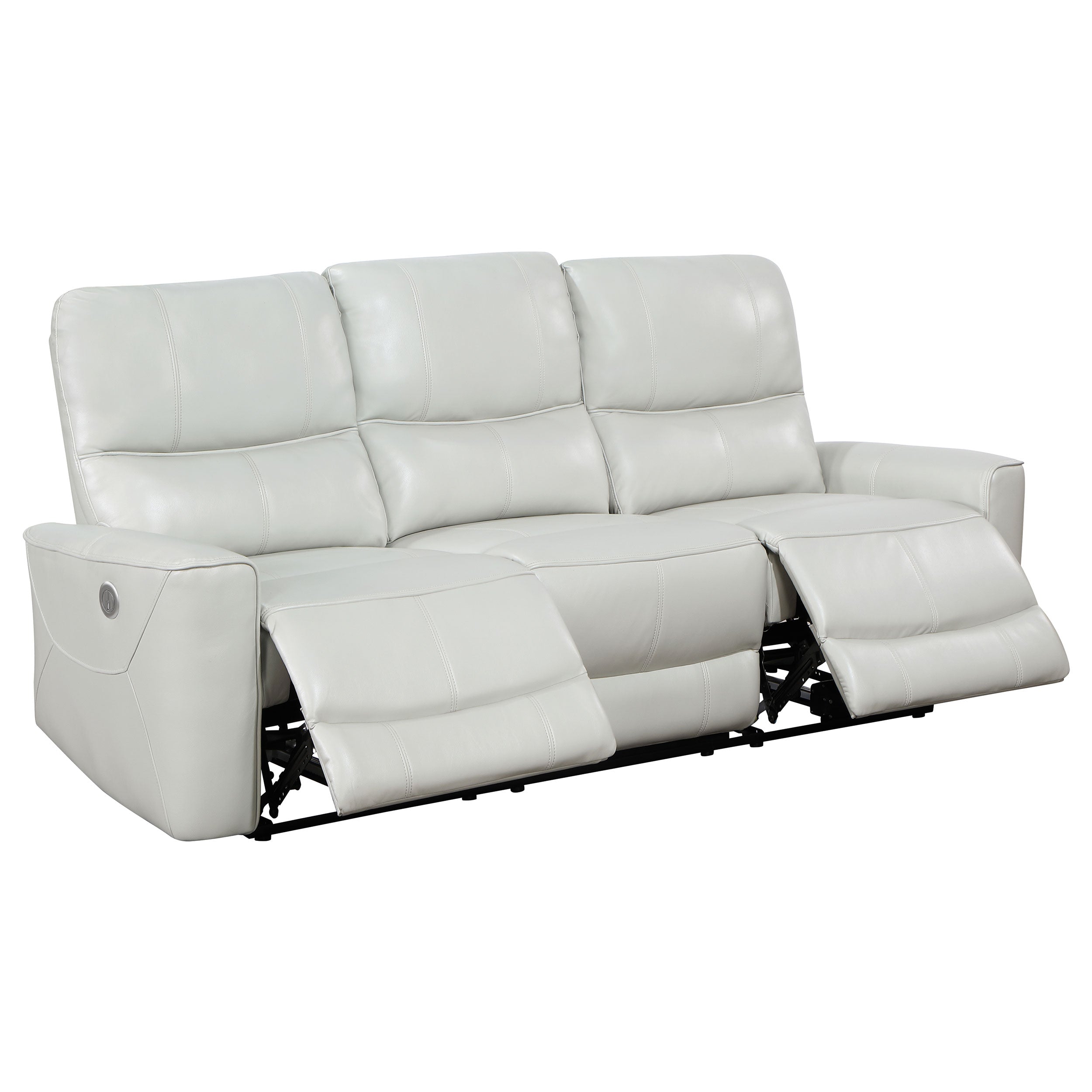 Greenfield 3-piece Power Reclining Sofa Set Dove Grey — view 5