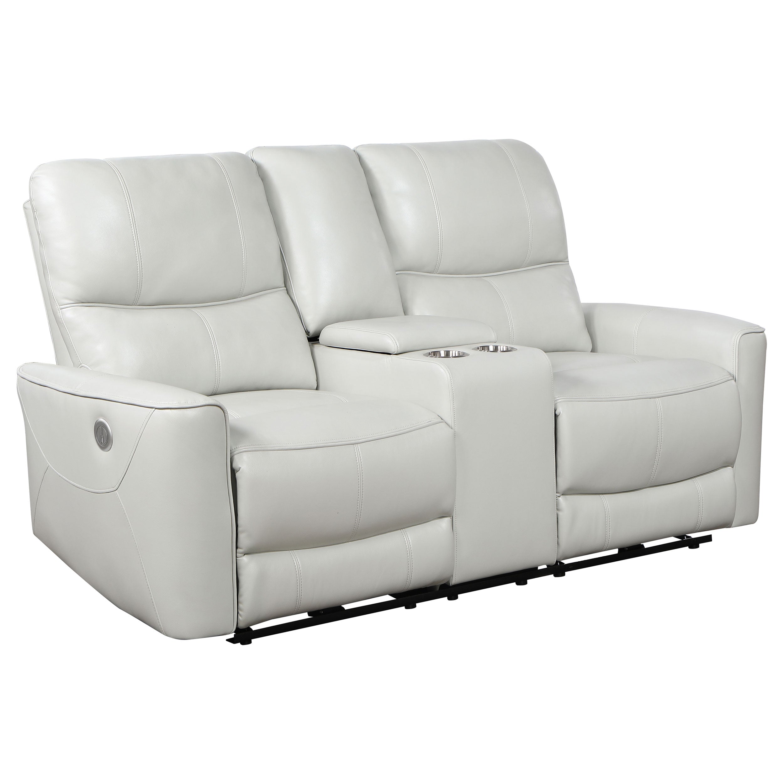 Greenfield 3-piece Power Reclining Sofa Set Dove Grey — view 8