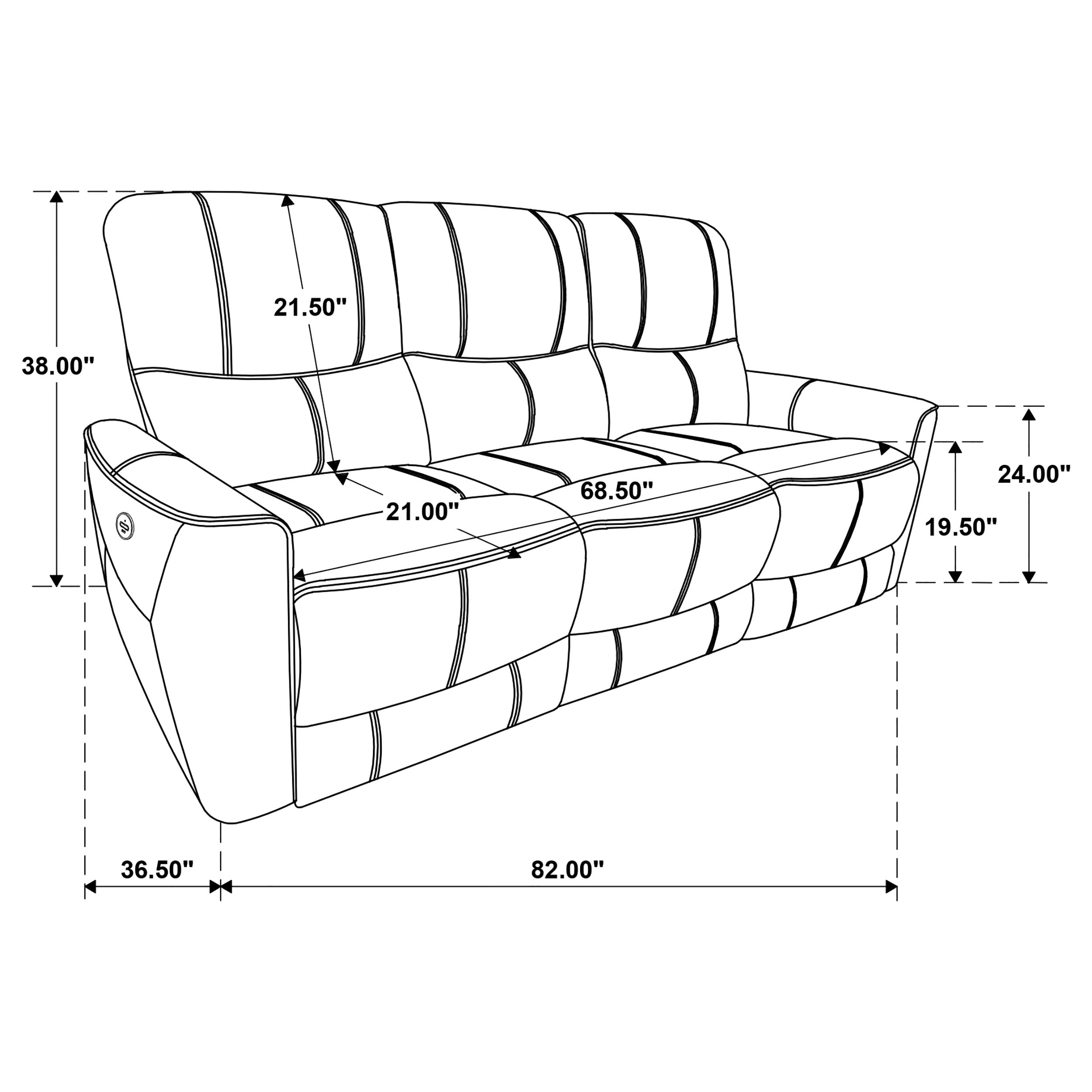 Greenfield 3-piece Power Reclining Sofa Set Dove Grey — view 17