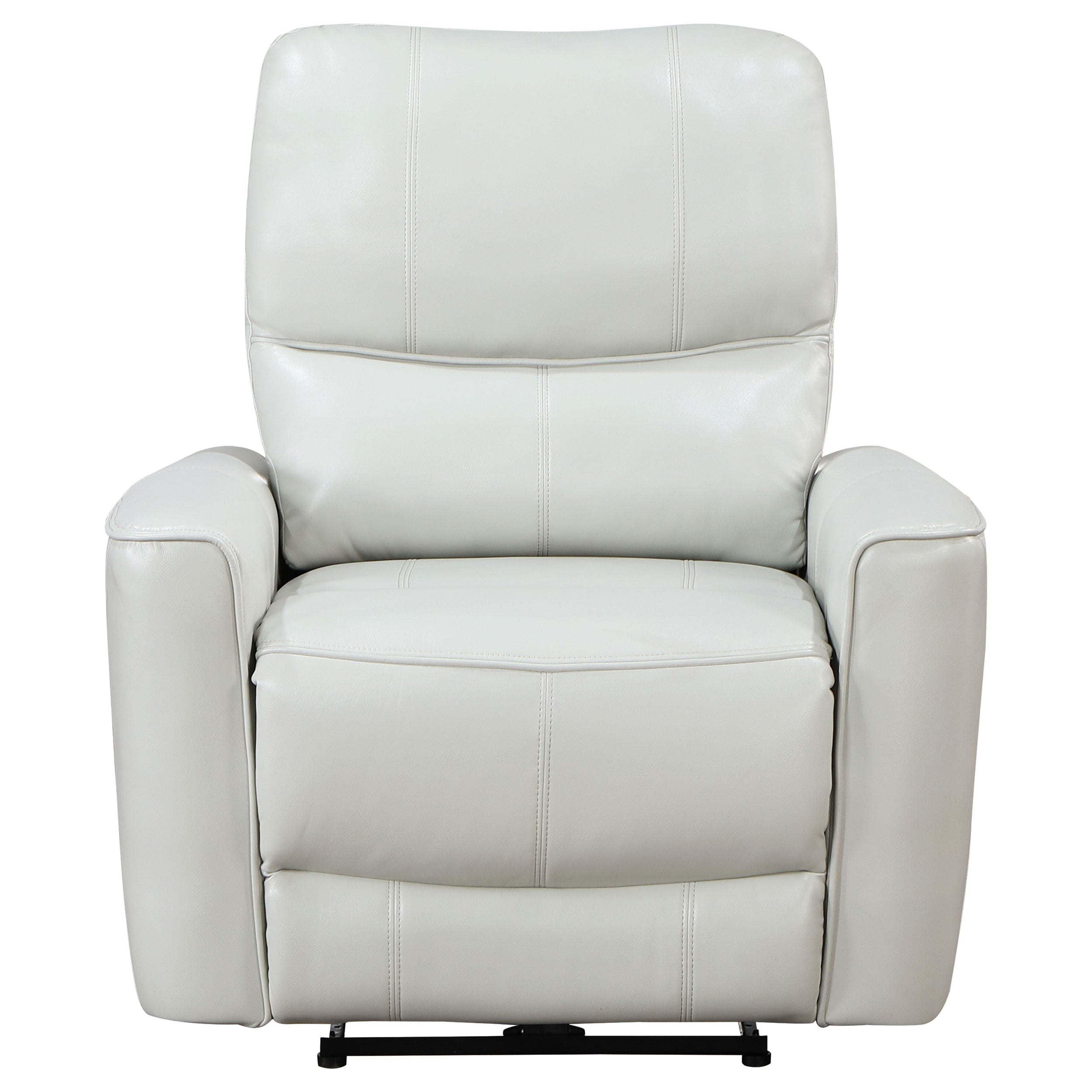 Greenfield Upholstered Power Recliner Chair Dove Grey — view 4