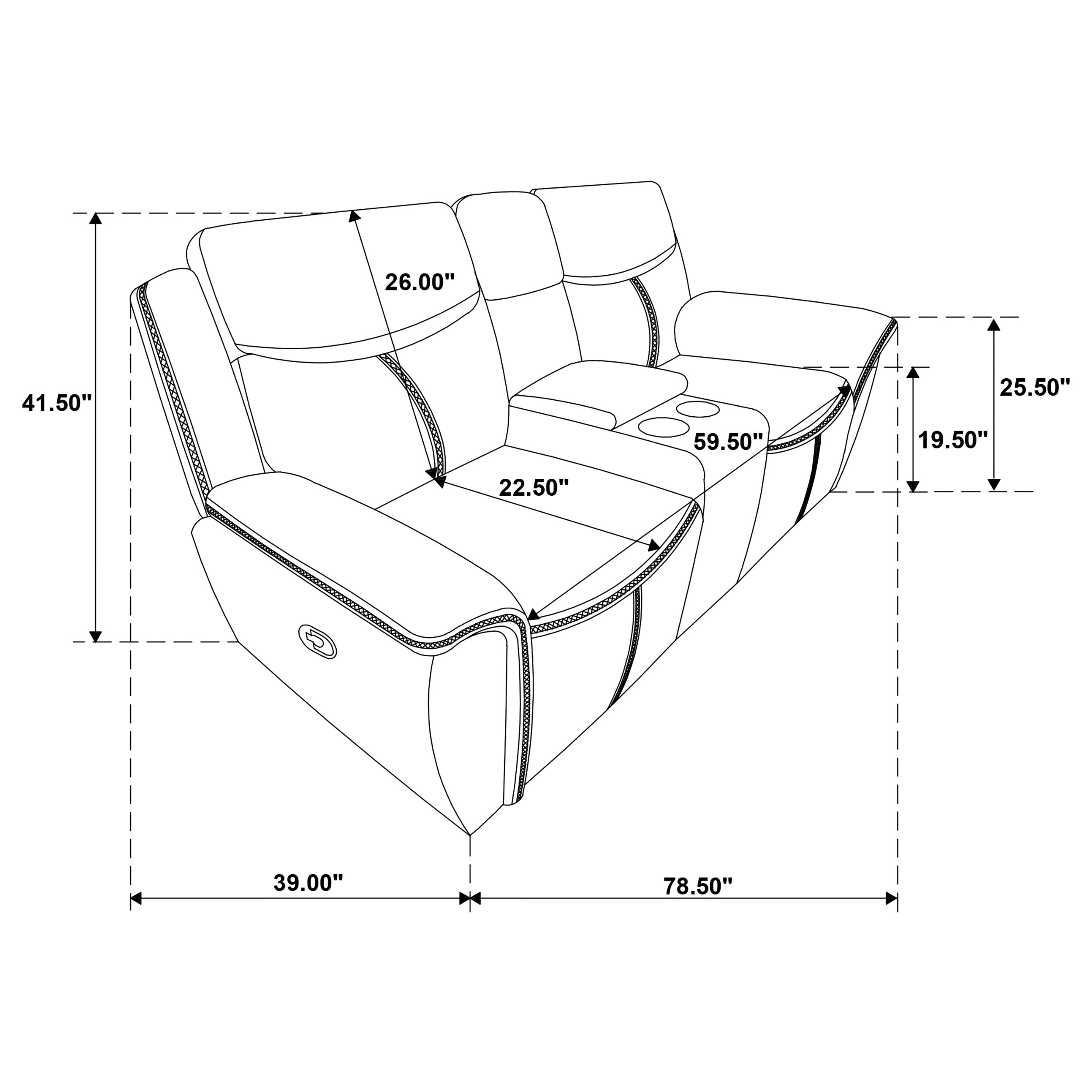 Sloane 2-piece Upholstered Reclining Sofa Set Blue — view 19