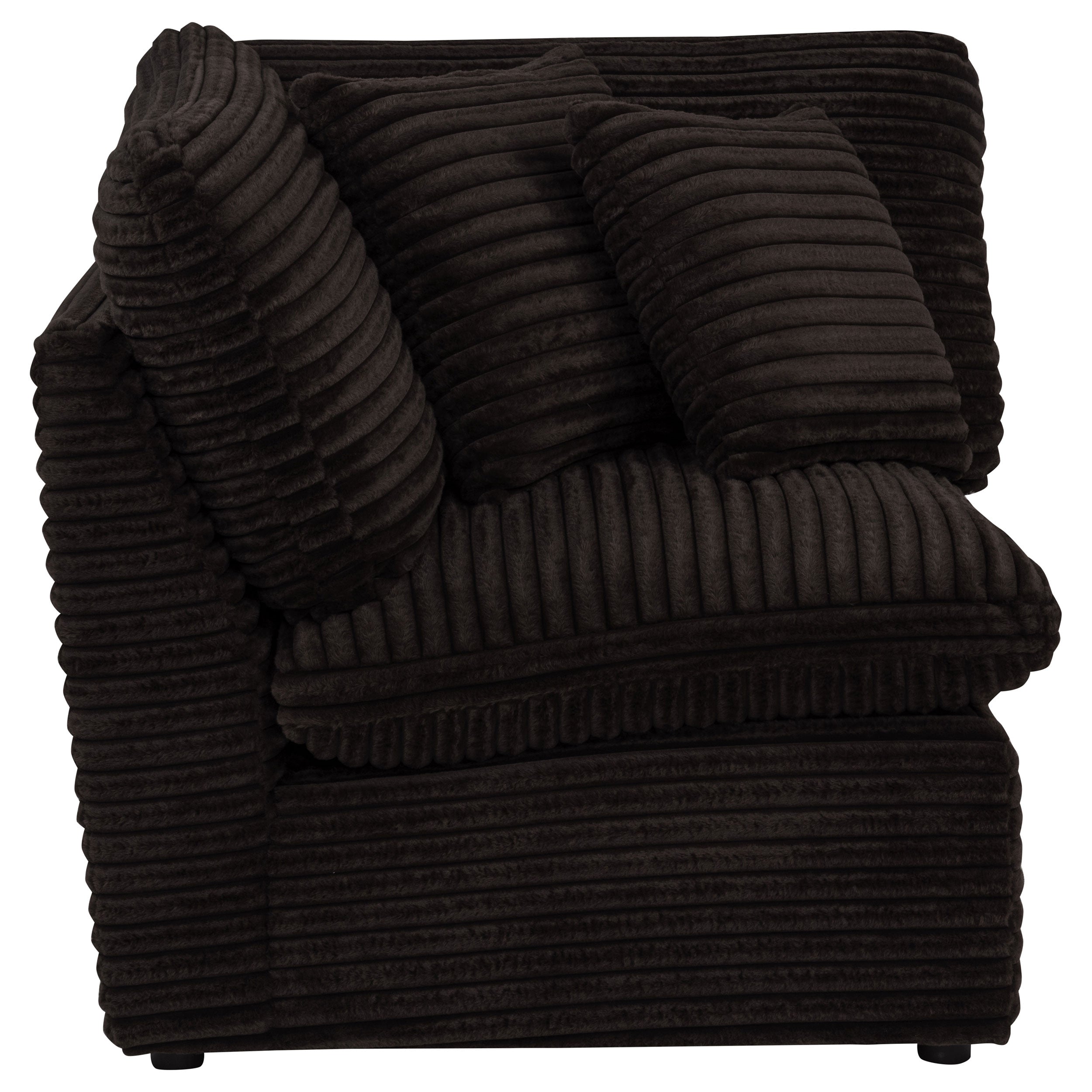 Collins Modular Corner Chair Chocolate Brown — view 2