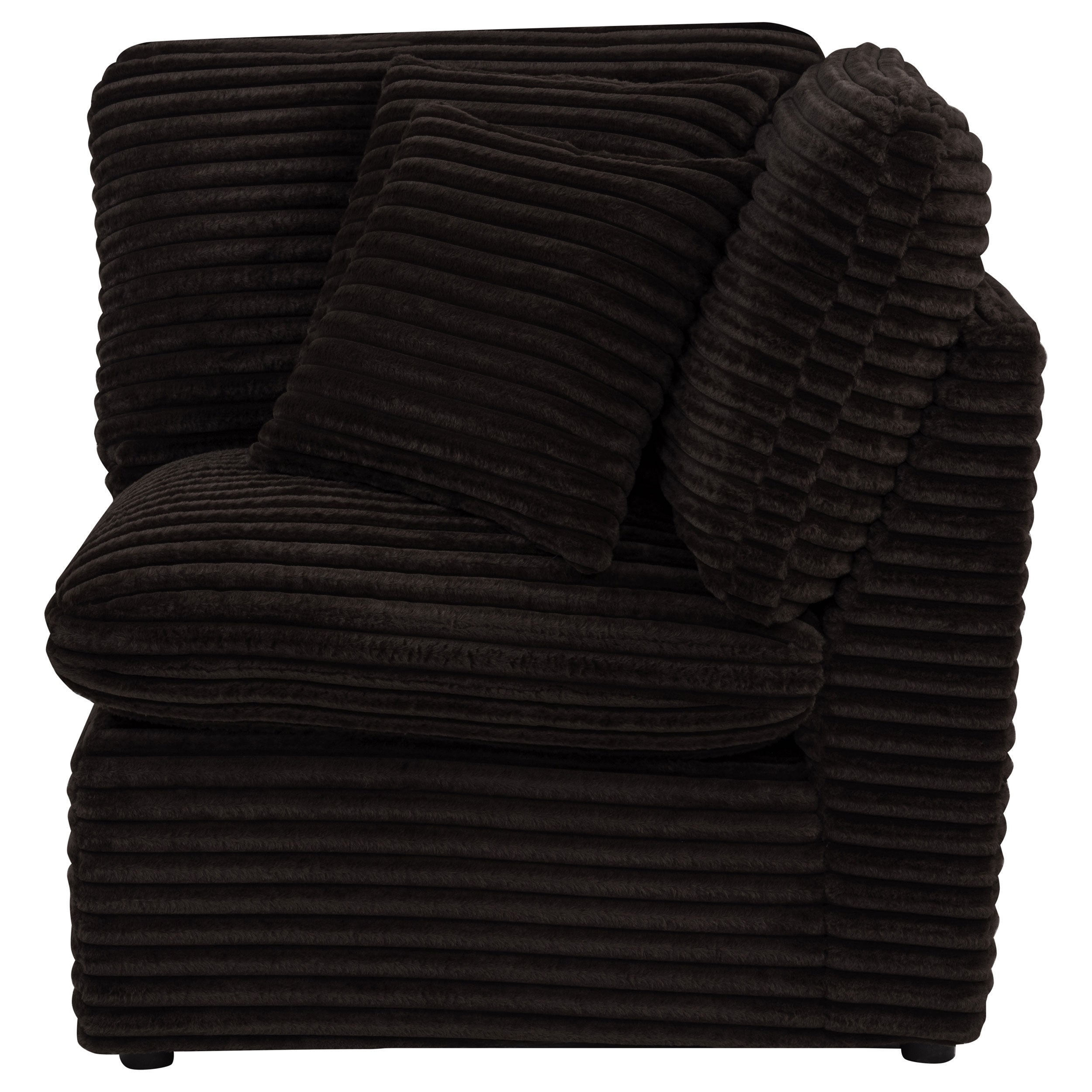 Collins Modular Corner Chair Chocolate Brown — view 4