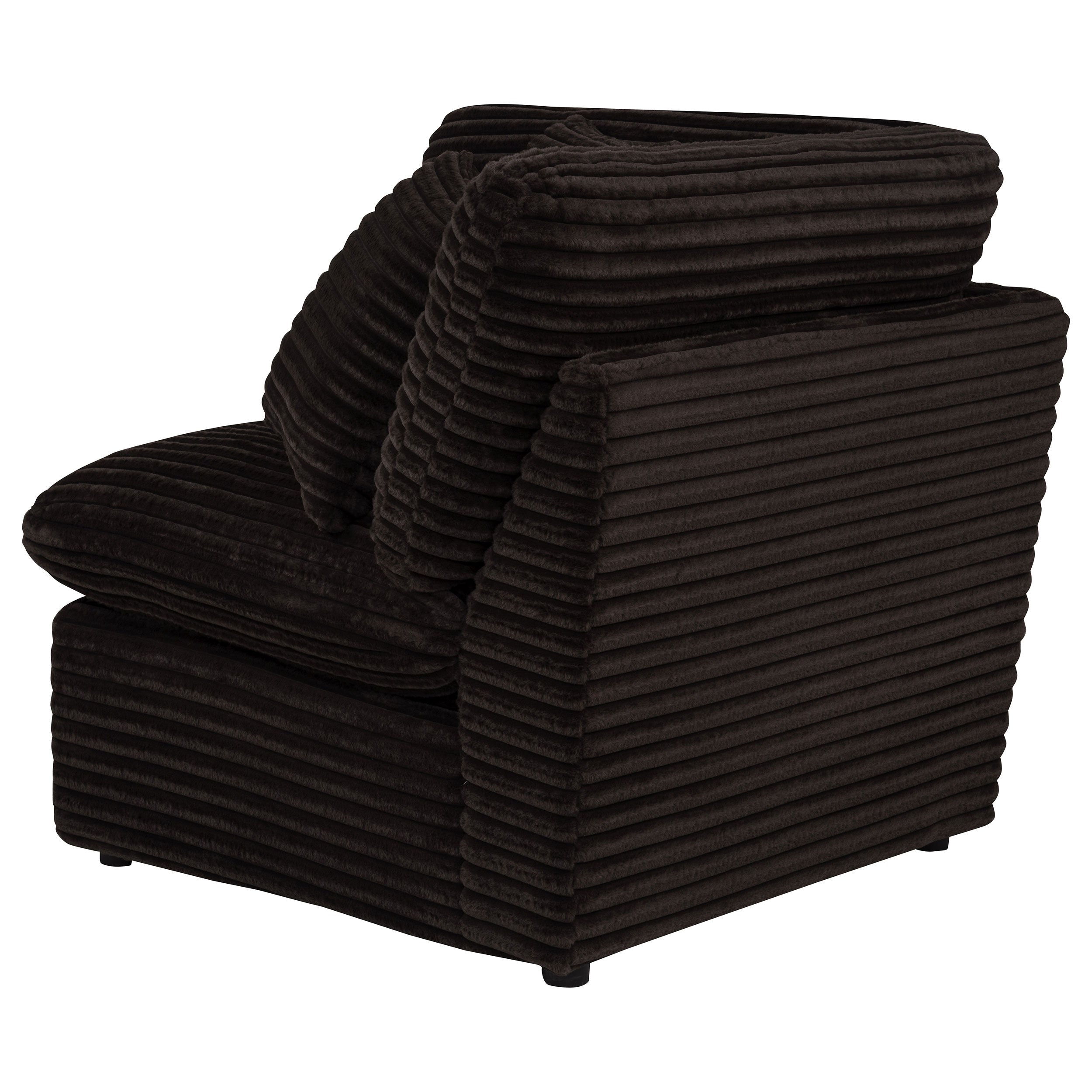 Collins Modular Corner Chair Chocolate Brown — view 5