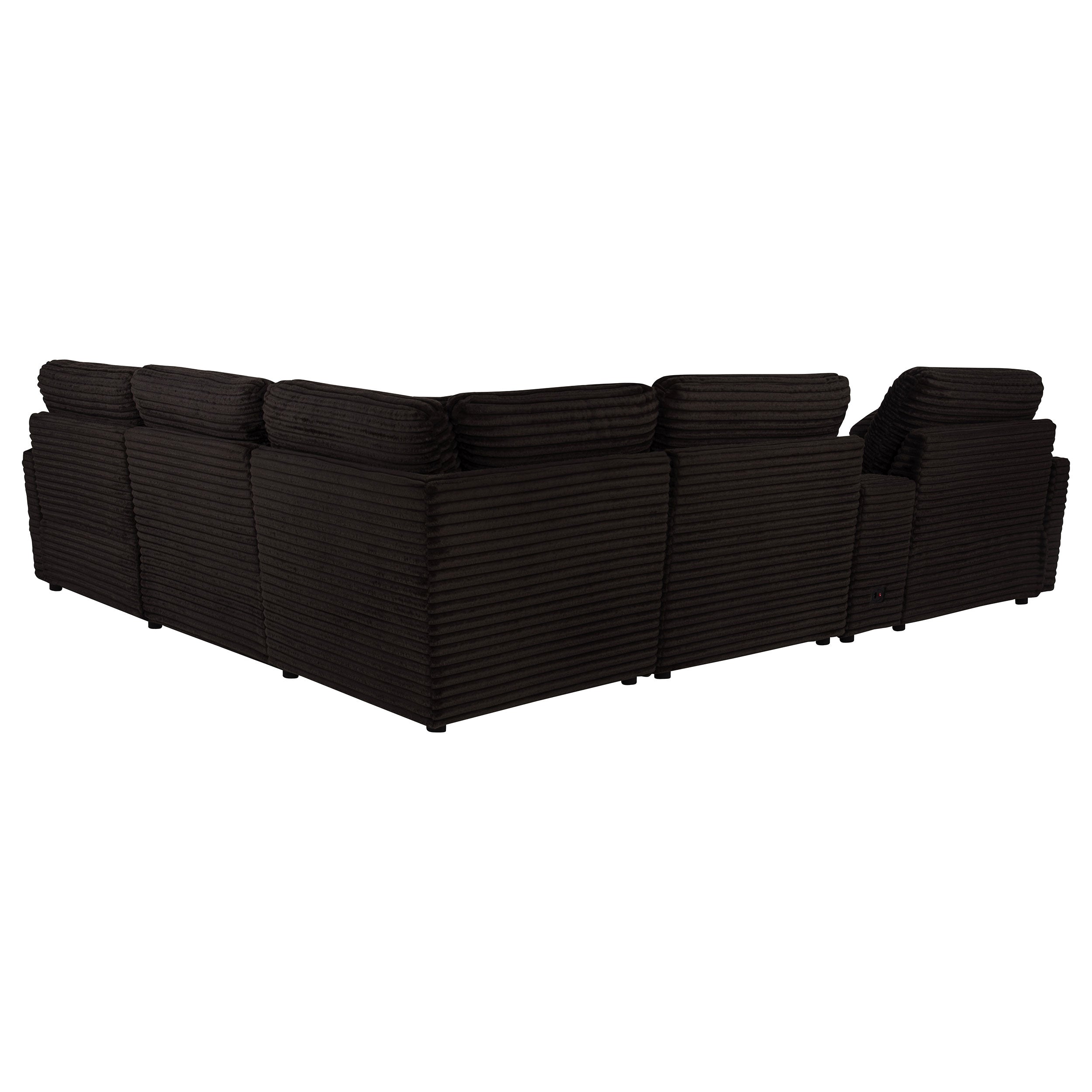 Collins 6-piece Modular Power Reclining Sectional Chocolate Brown — view 6