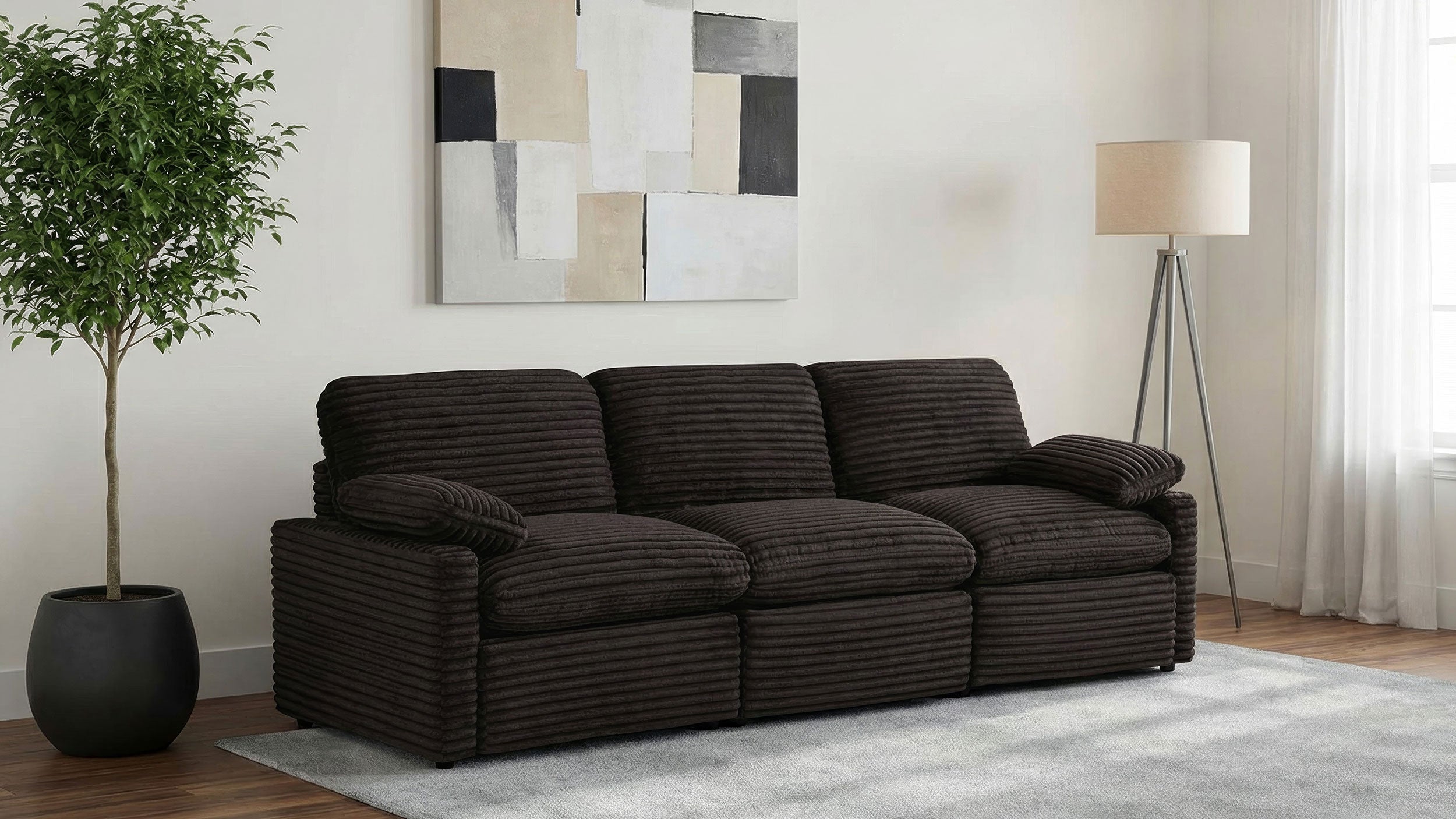 Collins Modular Power Sofa Chocolate Brown — view 2
