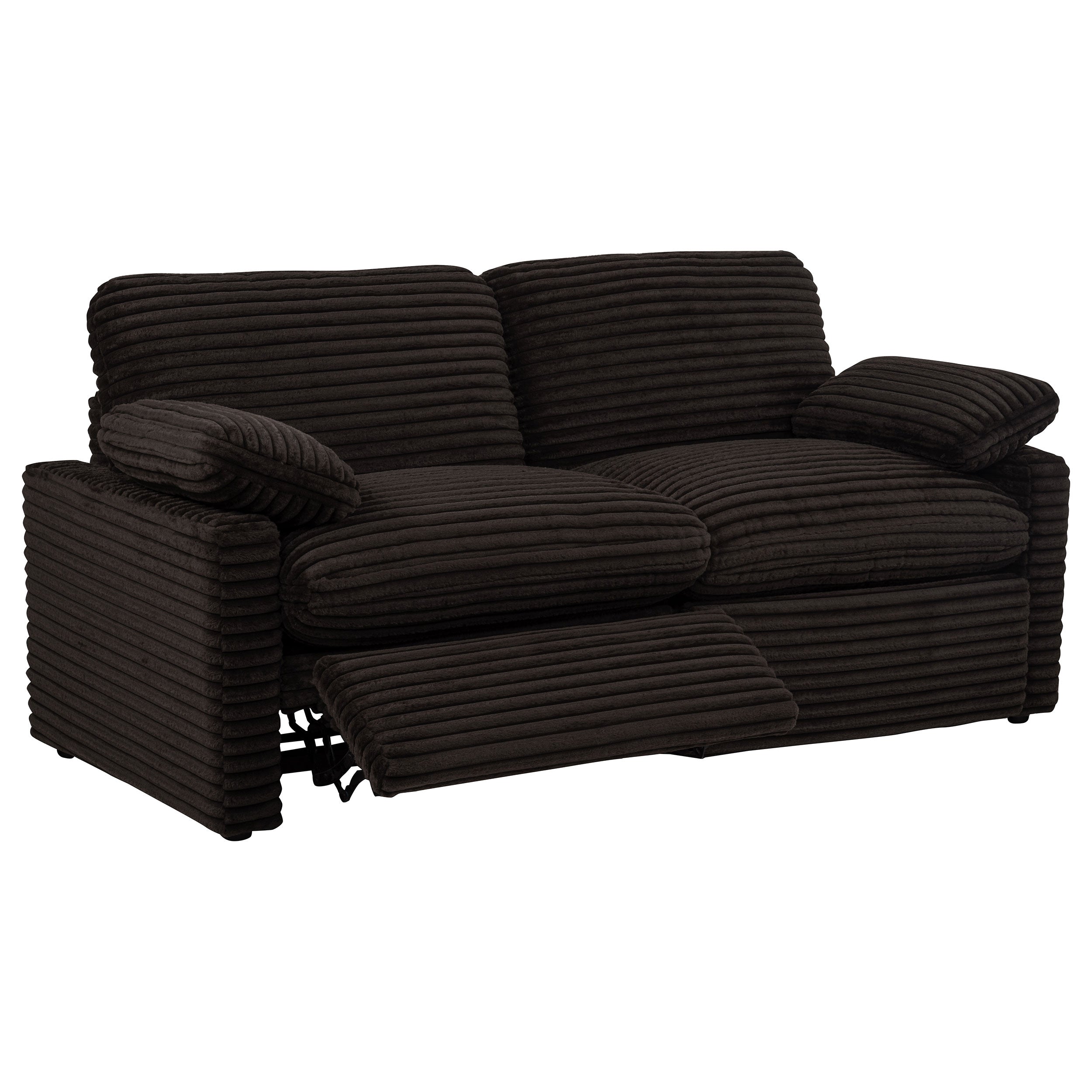 Collins Modular Power Loveseat Chocolate Brown — view 4