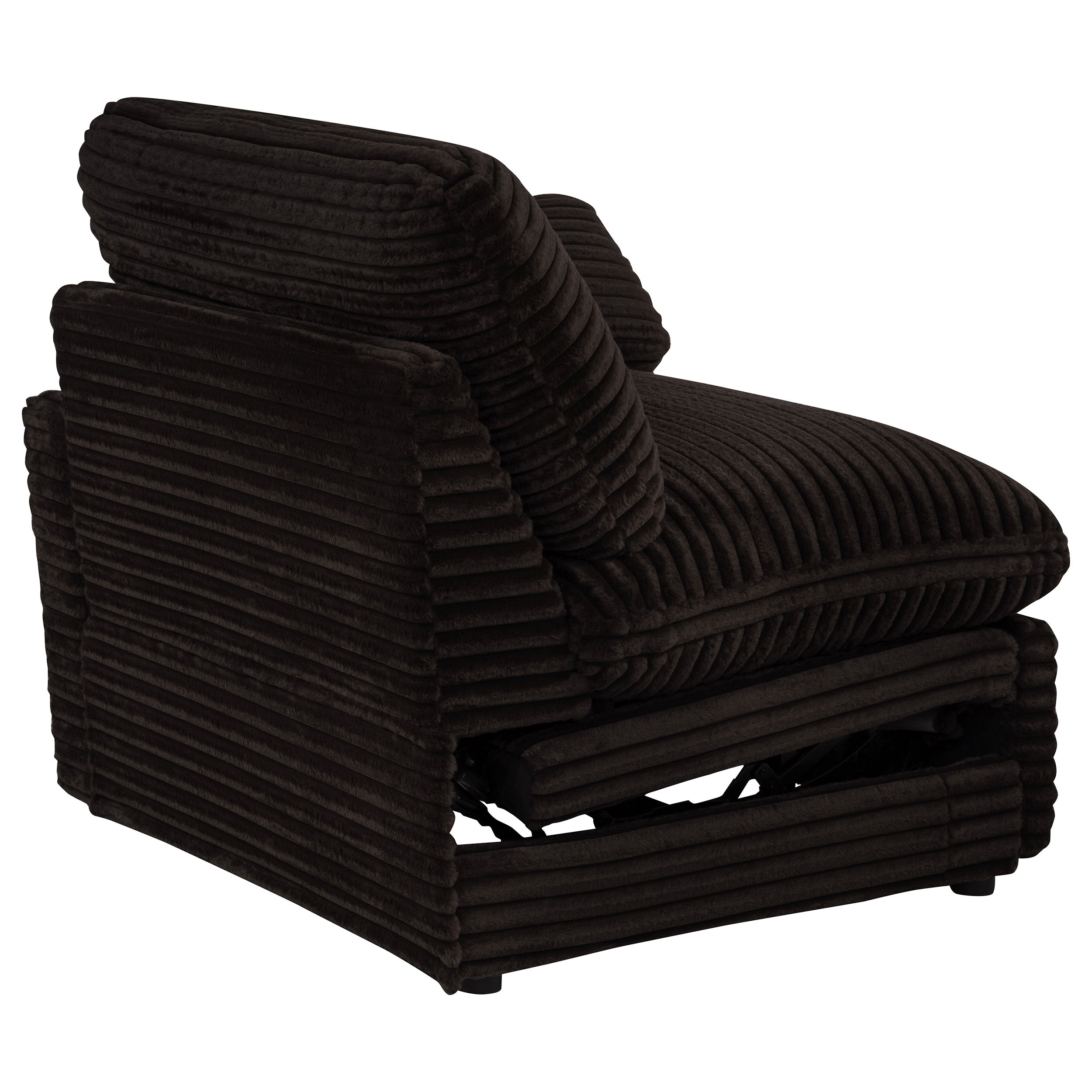 Collins Modular Power Loveseat Chocolate Brown — view 10
