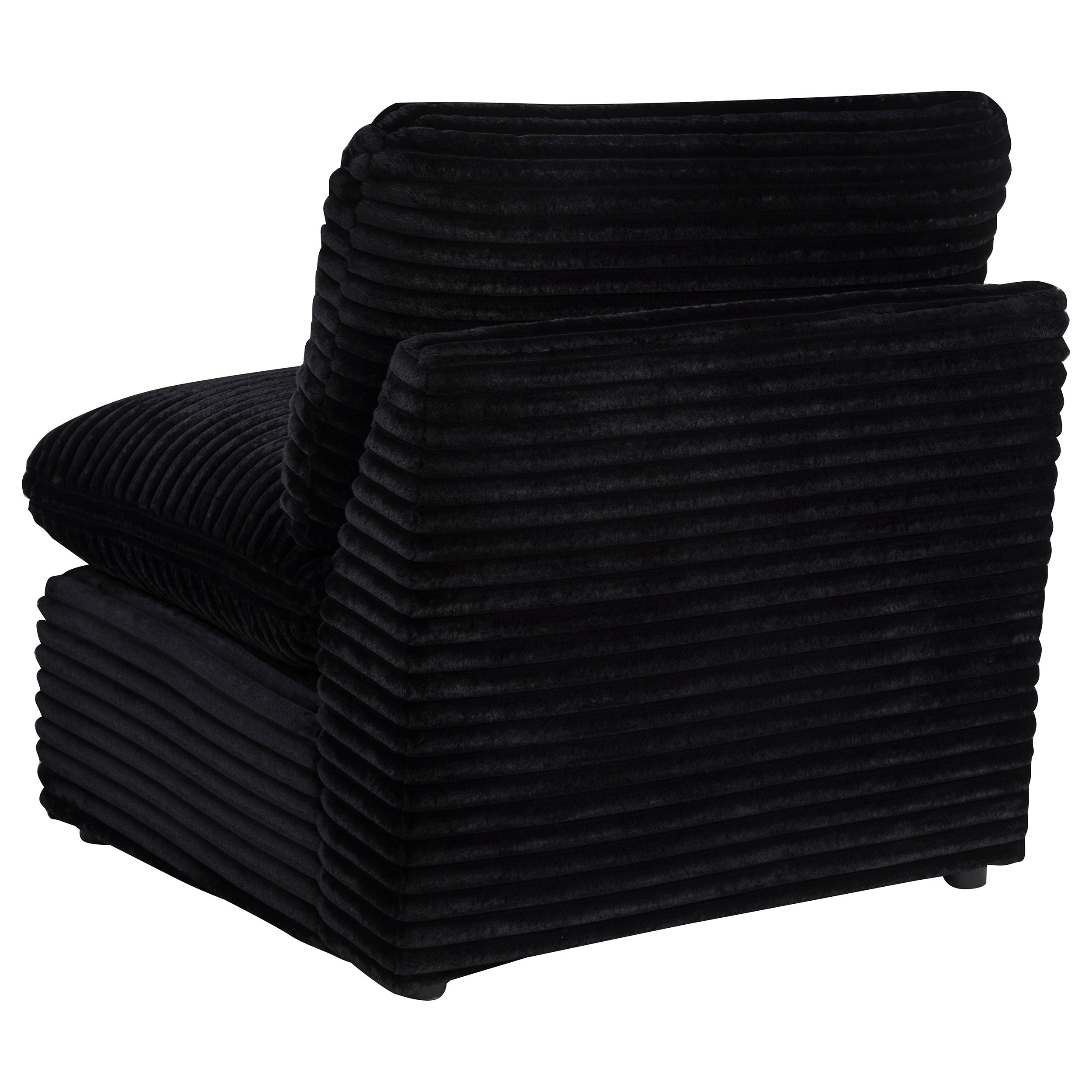 Collins Modular Armless Chair Black — view 5