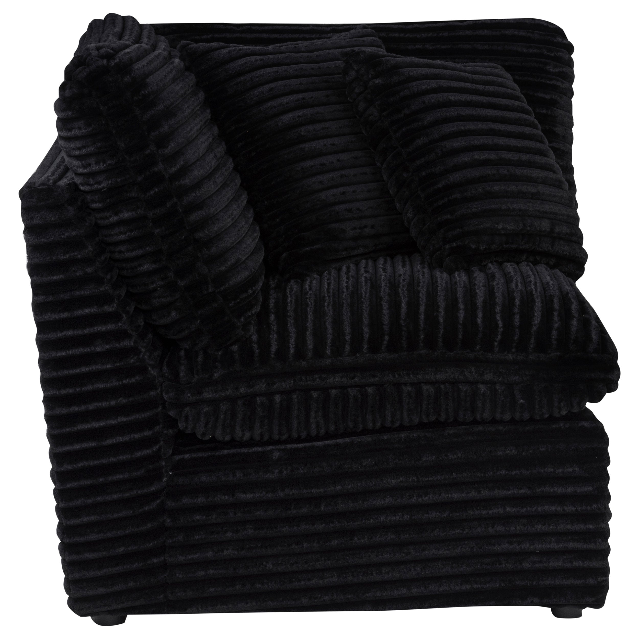 Collins Modular Corner Chair Black — view 2