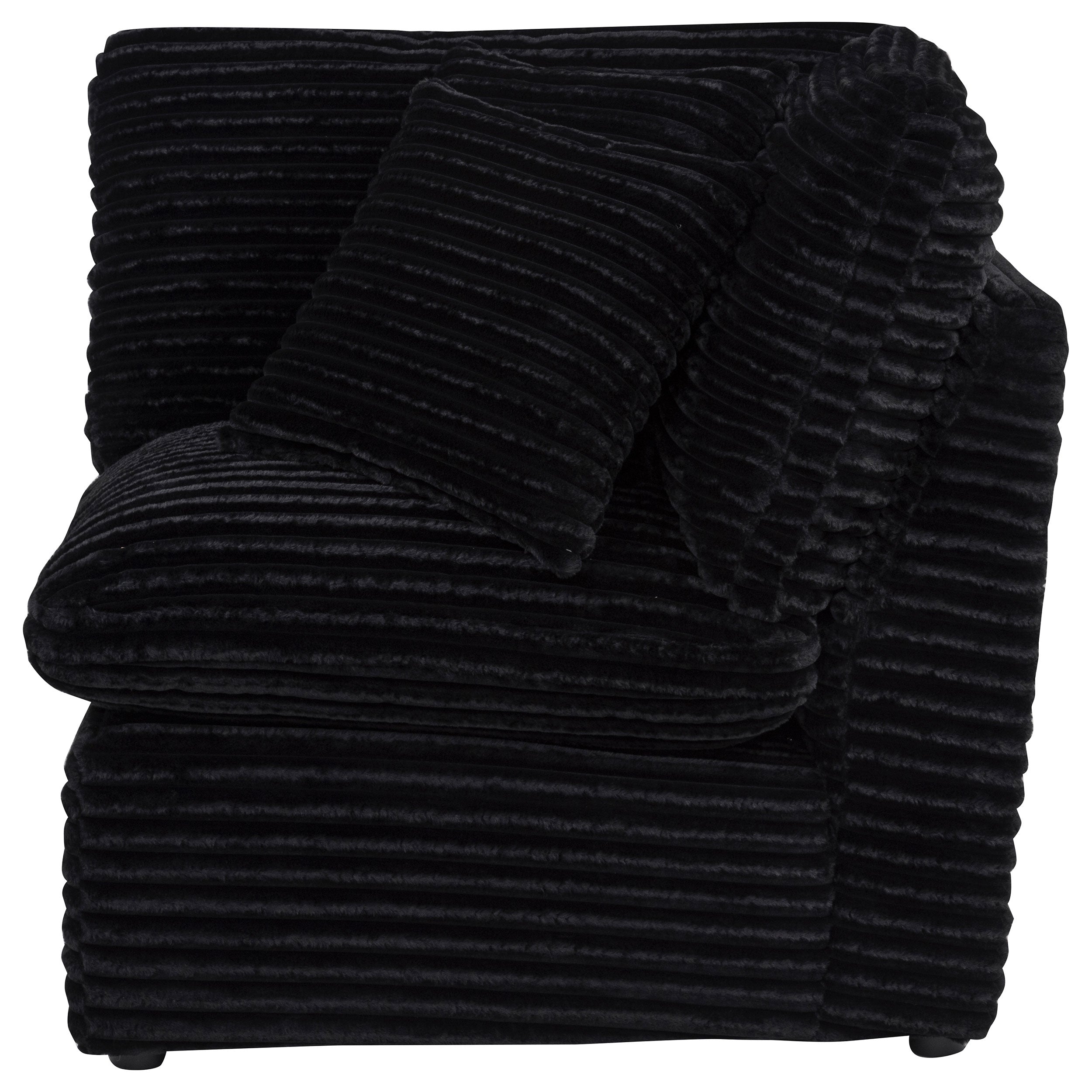 Collins Modular Corner Chair Black — view 4